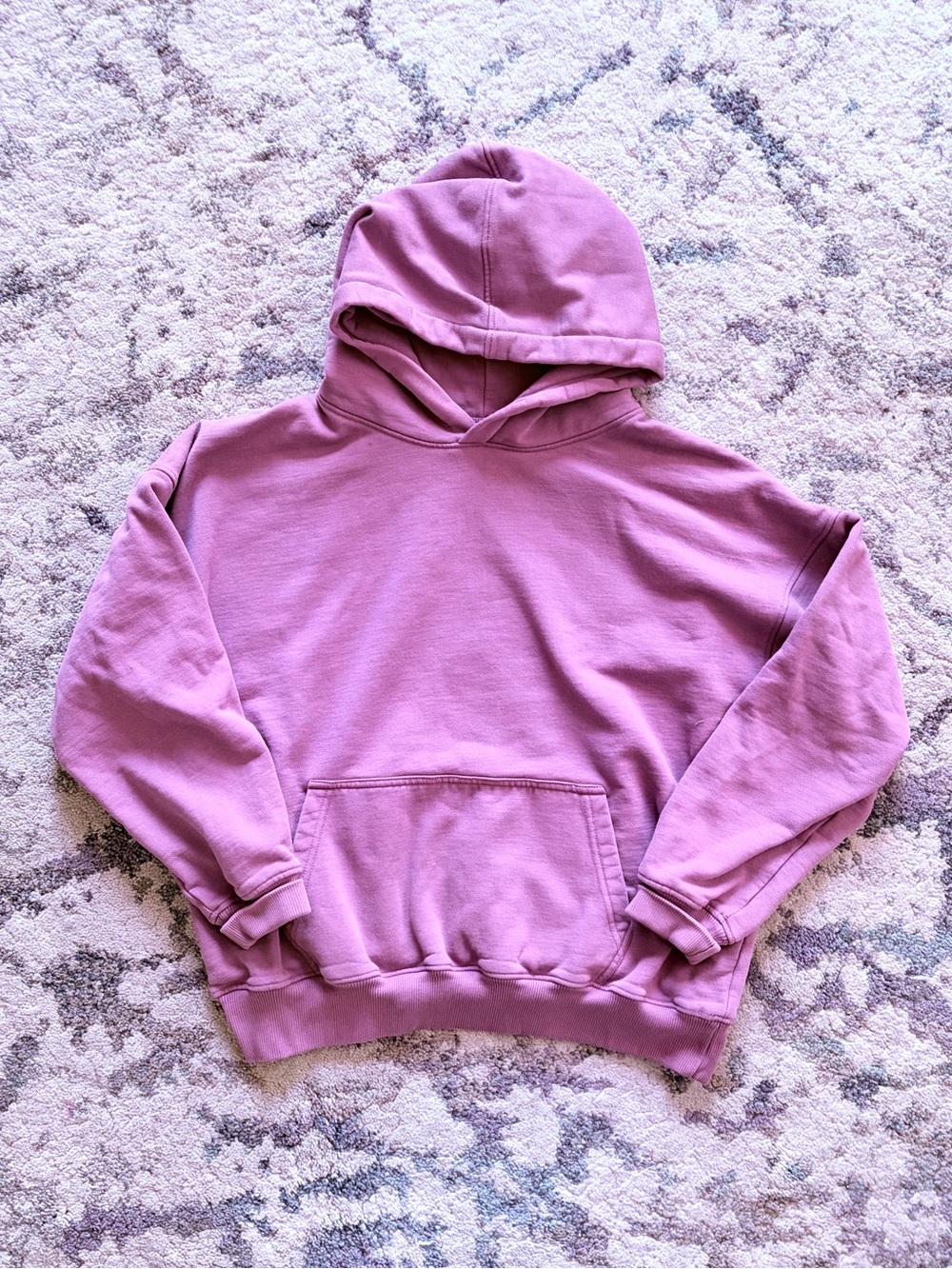 Hours Dusty Pink Drop Shoulder Hoodie